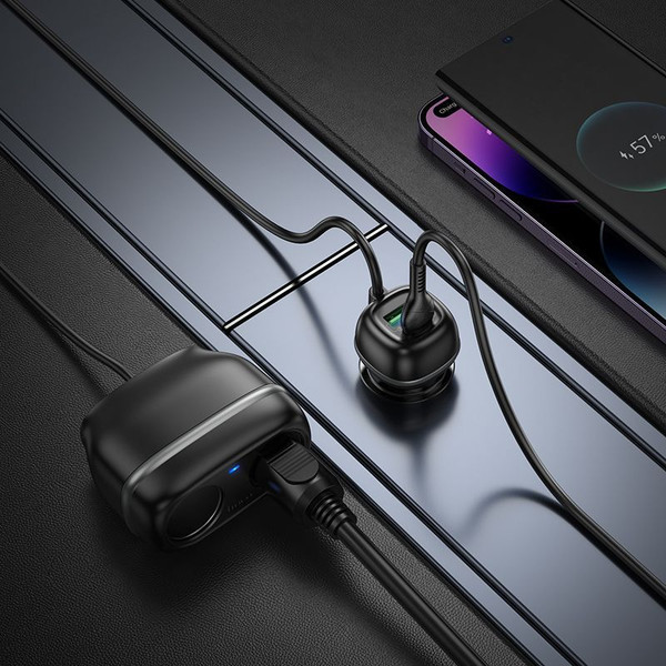 Изображение товара Зарядное устройство автомобильное Hoco Z59 48W (черный)