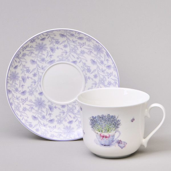 Изображение товара Чашка с блюдцем Lefard Лавандовая весна 87-345