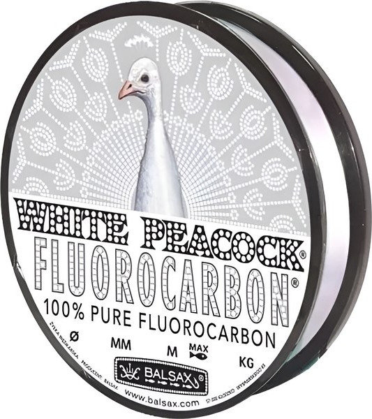 Изображение товара Леска флюорокарбоновая Balsax Fluorocarbon White Peacock 0.10мм (50м)