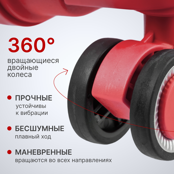 Изображение товара Чемодан на колесах DoubleW YF-PP02 (L, красный)