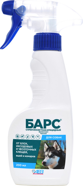 Изображение товара Спрей от блох Агроветзащита Барс для собак (200мл)