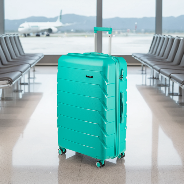 Изображение товара Чемодан на колесах DoubleW YF-PP02 (L, голубой)