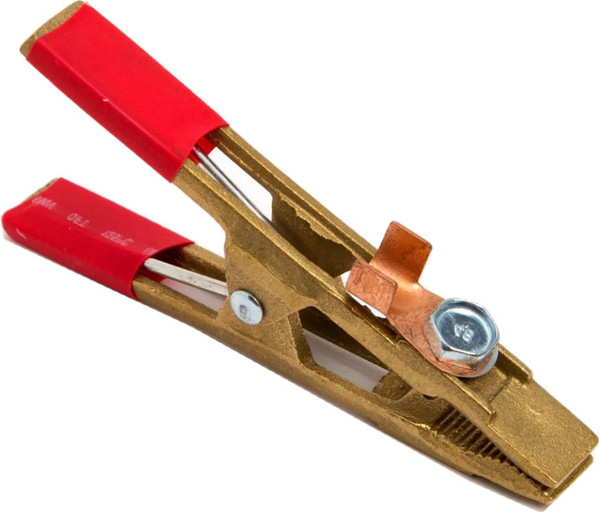 Изображение товара Клемма заземления Стинко KPC-09 500 А Латунь (красная ручка)