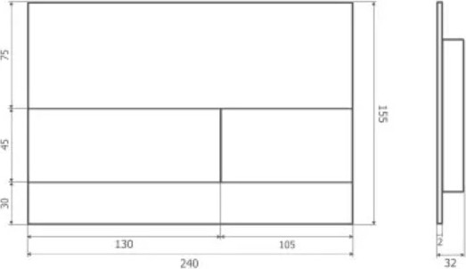 Изображение товара Кнопка для инсталляции Axus 097TG Super Slim (золото)