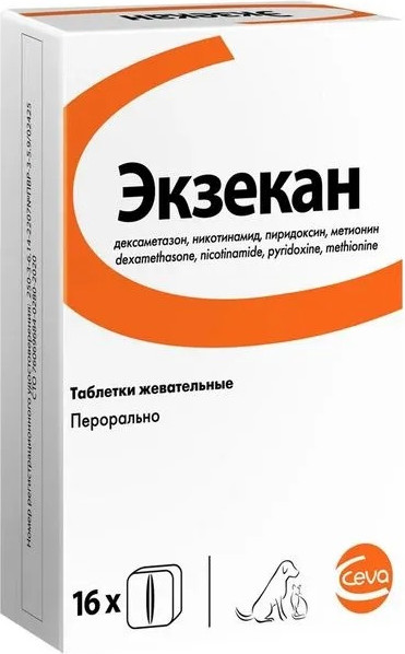 Изображение товара Брикеты противовоспалительные для животных Ceva Экзекан (16 кубиков)