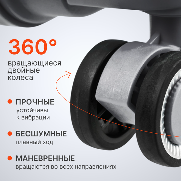 Изображение товара Чемодан на колесах DoubleW YF-PP02 (M, серо-голубой)