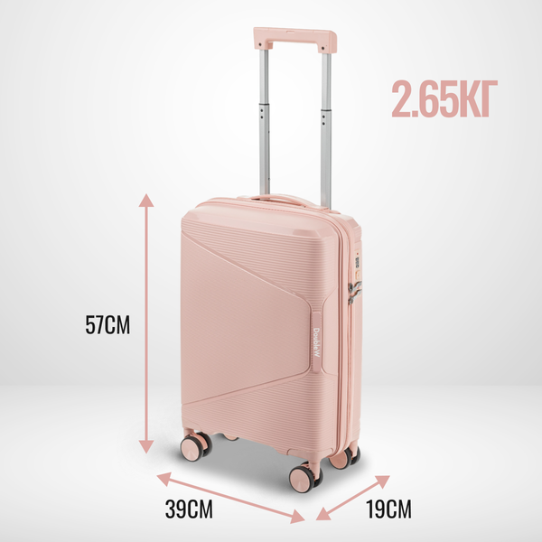 Изображение товара Чемодан на колесах DoubleW 088 (S, пудровый)