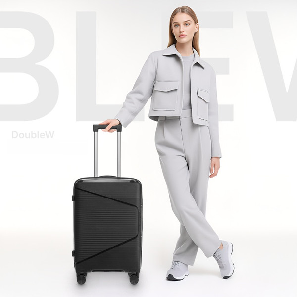 Изображение товара Чемодан на колесах DoubleW Nexo (M, черный)