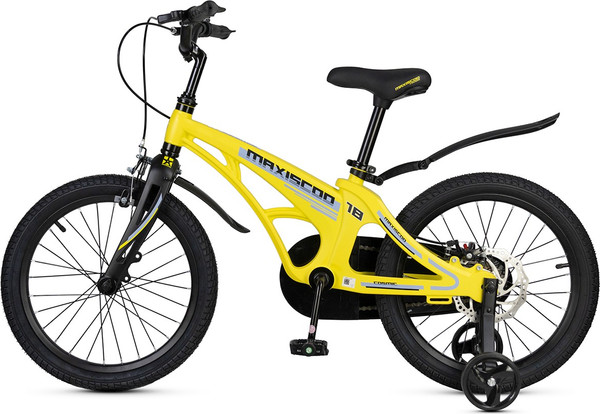Изображение товара Детский велосипед Maxiscoo Cosmic Стандарт 18 2025 / MSC-C1841 (желтый)