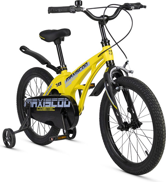 Изображение товара Детский велосипед Maxiscoo Cosmic Стандарт 18 2025 / MSC-C1841 (желтый)