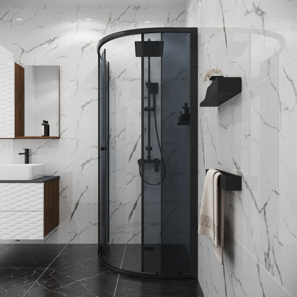 Изображение товара Душевой уголок Niagara Eco NG-1007-14T 90x90x190 (черный/стекло тонированное)