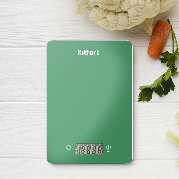Изображение товара Кухонные весы Kitfort КТ-857-2 (зеленый)