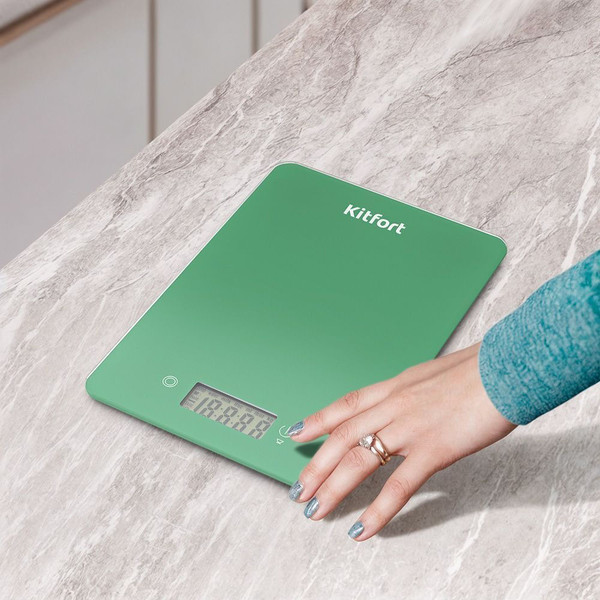 Изображение товара Кухонные весы Kitfort КТ-857-2 (зеленый)