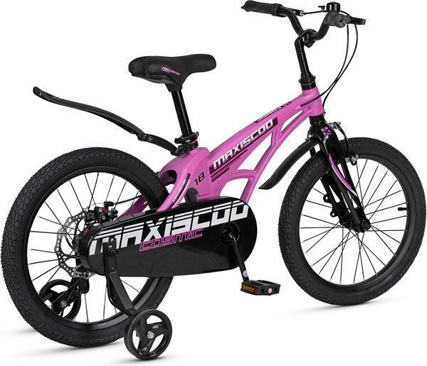 Изображение товара Детский велосипед Maxiscoo Cosmic Стандарт 18 2025 / MSC-C1843 (розовый матовый)