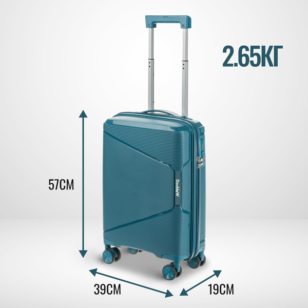 Изображение товара Чемодан на колесах DoubleW 088 (S, синий)