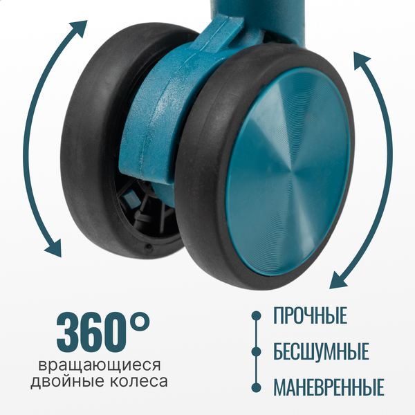Изображение товара Чемодан на колесах DoubleW 088 (S, синий)