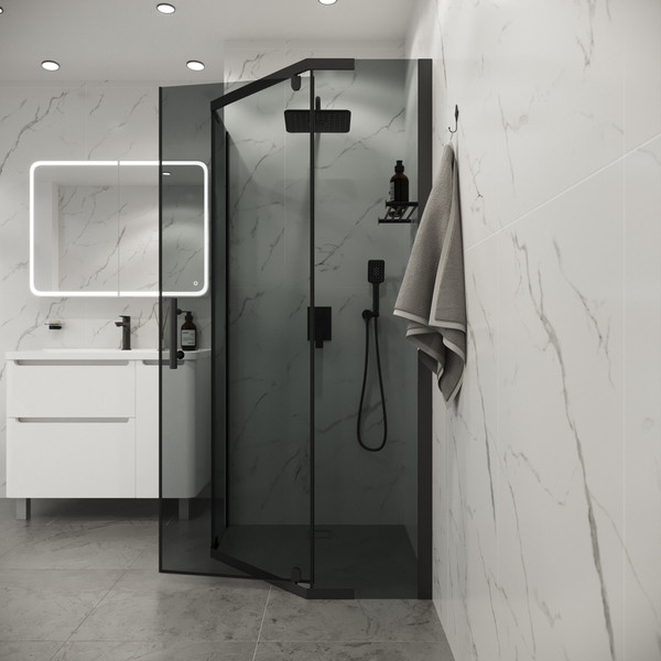 Изображение товара Душевой уголок Niagara Eco NG-1010-14DT 100x100x190 (черный/стекло тонированное)
