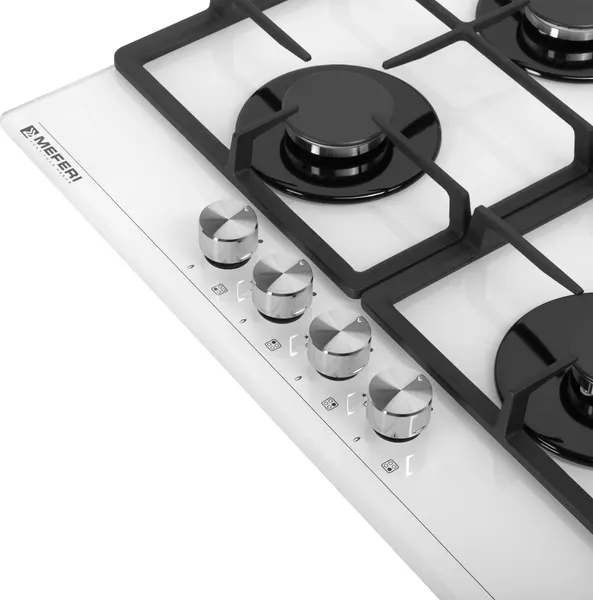 Изображение товара Газовая варочная панель MEFERI MGH604WH Glass Power