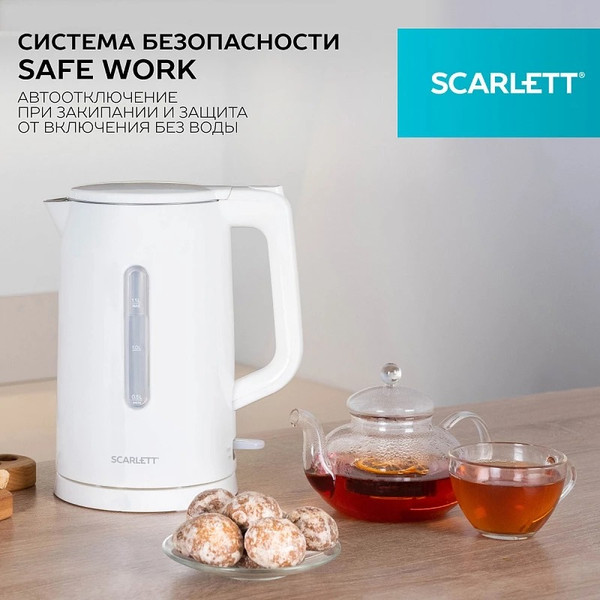 Изображение товара Электрочайник Scarlett SC-EK21S31 (белый)
