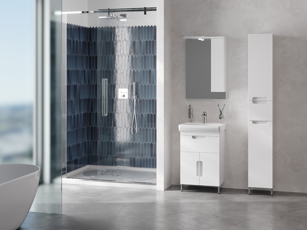 Изображение товара Тумба под умывальник Belux Мадейра Н 55-01 (1, белый глянцевый)