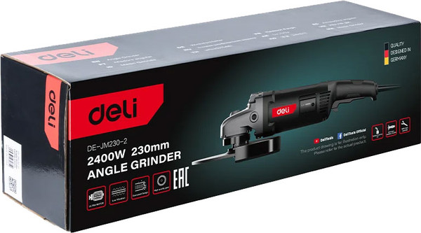 Изображение товара Профессиональная угловая шлифмашина Deli EDE-JM230-2E (черный)