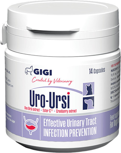 Изображение товара Таблетки для лечения мочеполовой системы у животных GIGI Уро-Урси (14 таблеток)