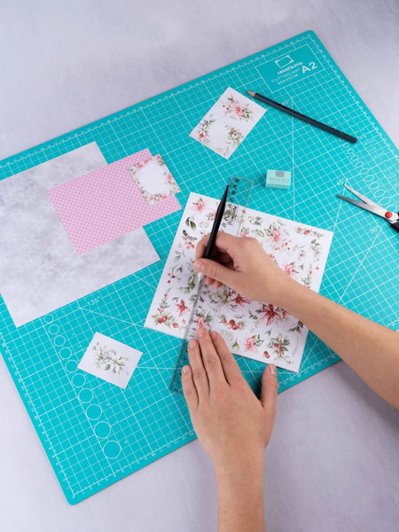 Изображение товара Коврик для резки Малевичъ 195335 (бирюзовый)