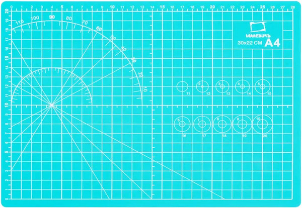 Изображение товара Коврик для резки Малевичъ 195335 (бирюзовый)