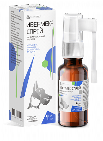 Изображение товара Спрей от блох Nita-Farm Ивермек (30мл)