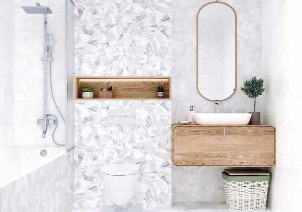 Изображение товара Плитка Alma Ceramica Bergamo TWU09BGM707 (249x500, серый)