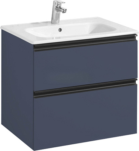 Изображение товара Тумба под умывальник Roca Domi 58.5 / ZRU9307867 (подвесная, синий матовый)