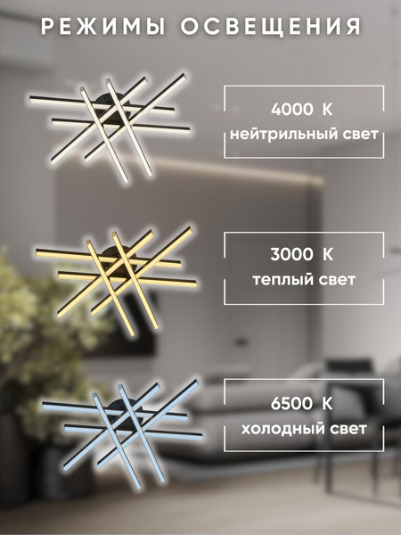 Изображение товара Люстра Aitin-Pro C9036/6 (черный)