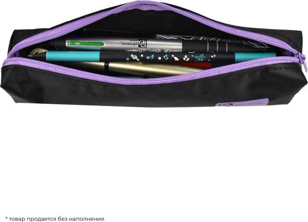 Изображение товара Пенал Феникс+ 65303 (черный/фиолетовый)