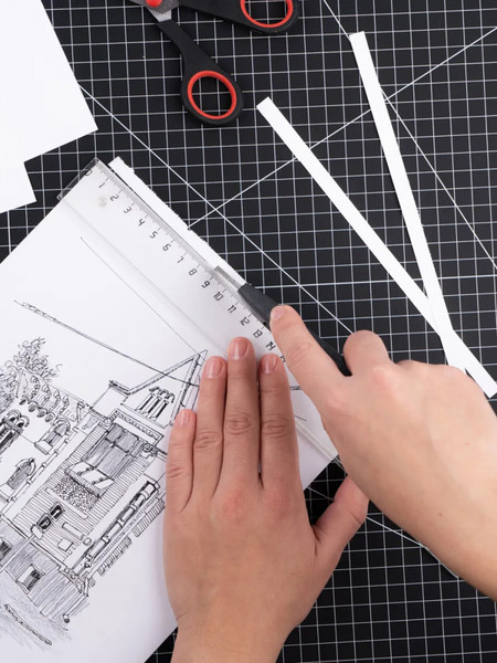 Изображение товара Коврик для резки Малевичъ 195327 (черный/серый)