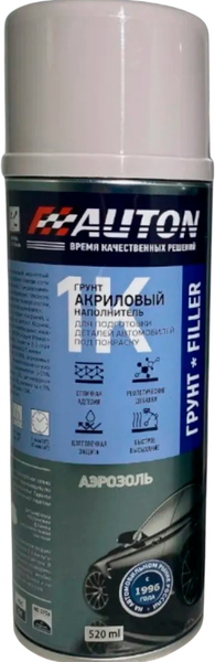 Изображение товара Грунтовка автомобильная AUTON Filler Наполнитель акриловая ATN-A46088 (520мл, серый)