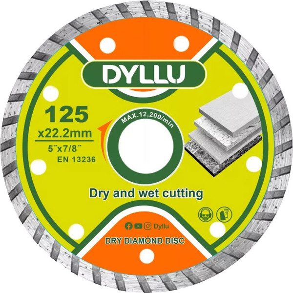 Изображение товара Отрезной диск алмазный DYLLU 125x7.5x22.2мм / DTDC3K03