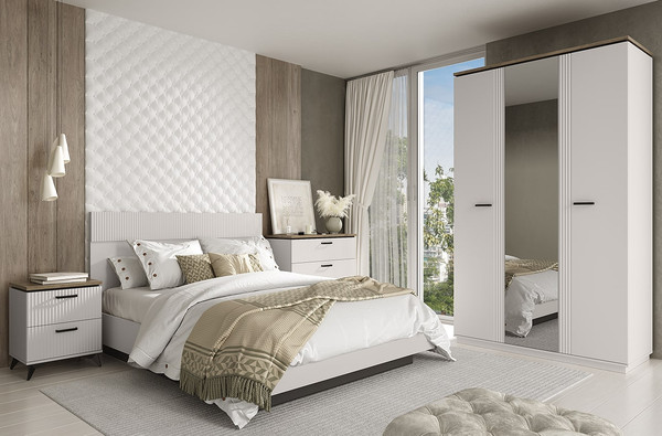 Изображение товара Двуспальная кровать Anrex Vinati С подъемником 160 (персидский жемчуг/амарок)