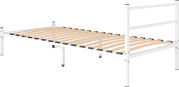 Изображение товара Двуспальная кровать Князев Мебель Калабрия 1 КЛ1.80.200.Б (белый муар)