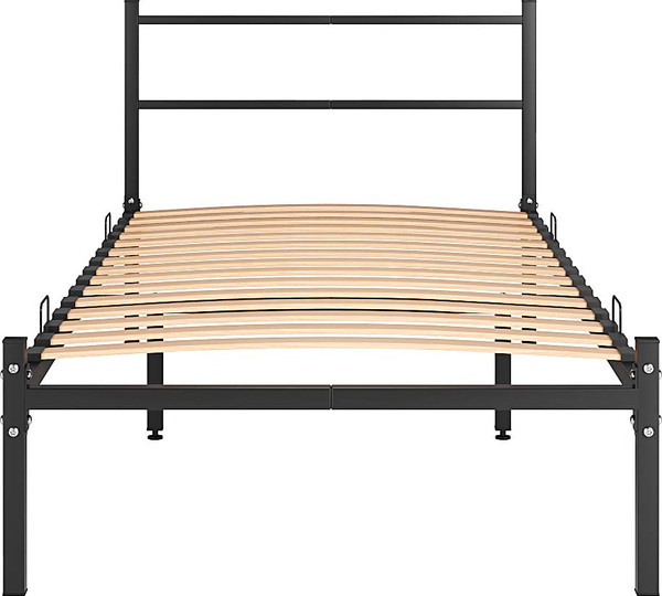 Изображение товара Двуспальная кровать Князев Мебель Калабрия 1 КЛ1.90.200.Ч (черный муар)