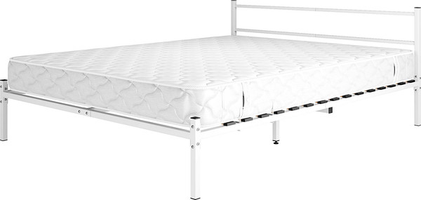 Изображение товара Двуспальная кровать Князев Мебель Калабрия 1 КЛ1.160.200.Б (белый муар)