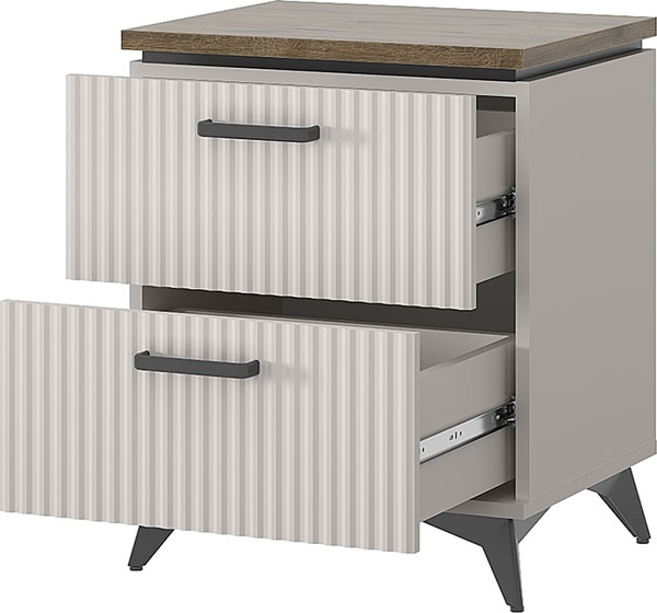 Изображение товара Прикроватная тумба Anrex Vinati 2S (персидский жемчуг/амарок)