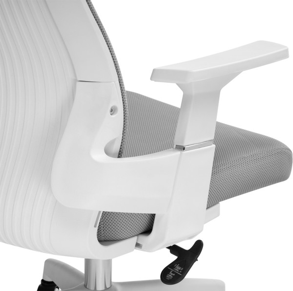 Изображение товара Кресло офисное Woodville Flok (серый/белый)