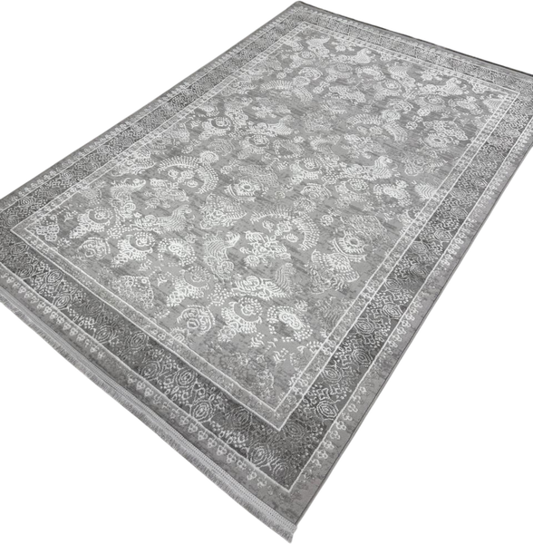Изображение товара Ковер Radjab Carpet Афина Прямоугольник 9008A / 12795RK (3x5, Grey/Cream)