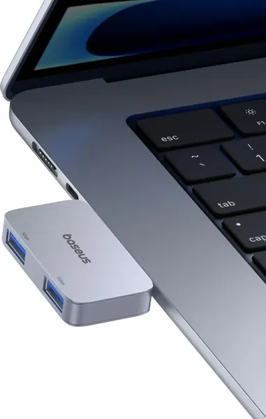 Изображение товара USB-хаб Baseus UltraJoy Direct-Link Type / B0005280E811-00 (серый)