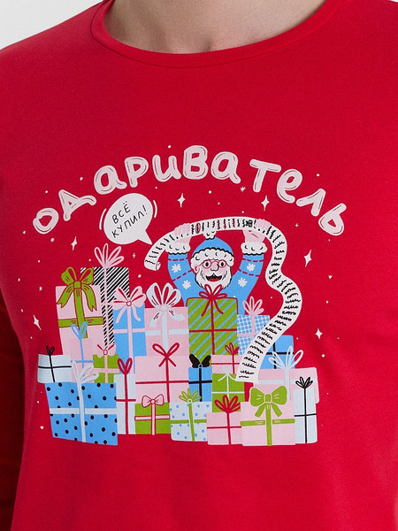 Изображение товара Комплект домашней одежды Mark Formelle 591023 (р.104-94-182/188, красный/красная клетка)