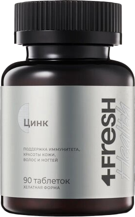 Изображение товара Минерал 4Fresh Цинк хелат (90 таблеток)
