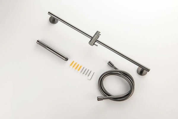 Изображение товара Душевой гарнитур Aquatek Европа AQ2012BGM (черный хром)