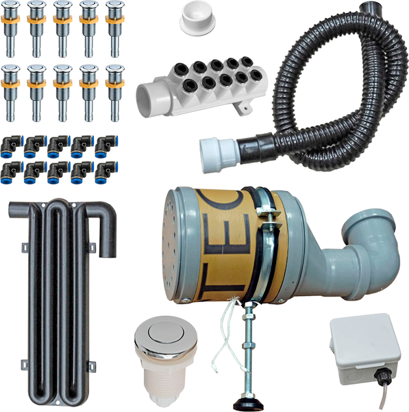 Изображение товара Аэромассажная система MVL AM-SET3 KIT (хром)