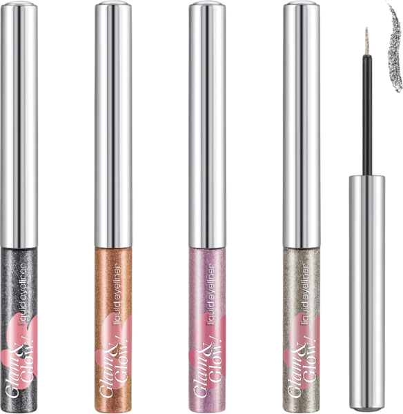 Изображение товара Подводка для глаз жидкая Monic Beauty Glam&Glow! тон 01 Glitter Stone Grey