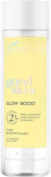 Изображение товара Тоник для лица Bielenda Good Skin Glow Boost с гликол. кислотой, вит С и ферул. кислотой (200мл)